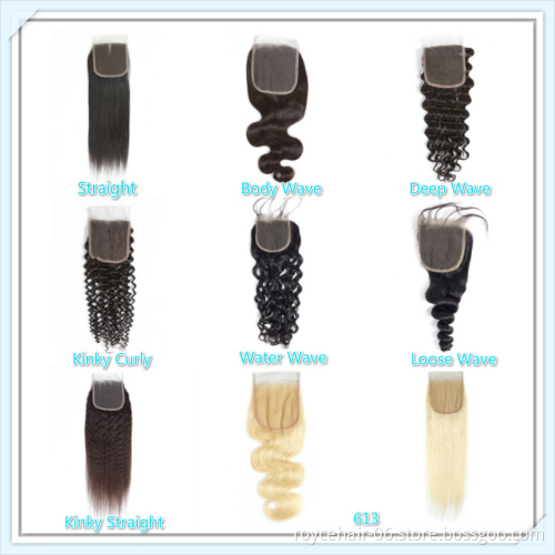 Hd Transparent Thin Skin Swiss 4x4 Hand-tied Closures, Brazilian Virgin Human Remy Hair 3 Part Lace Closure,3 Way Part Closure